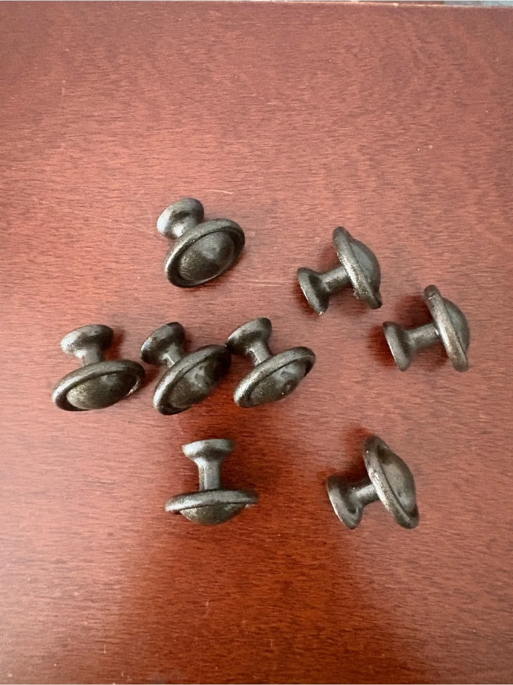 Dark Bronze Drawer Knob Pulls - Round Cabinet Hardware